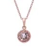 Designs By Gioelli 14k Rose Gold Over Silver Simulated Morganite Pendant -Designs By Gioelli Jewelry 2988929