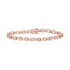 Designs By Gioelli 14k Rose Gold Over Silver Simulated Morganite & Lab-Created White Sapphire Tennis Bracelet -Designs By Gioelli Jewelry 2989016