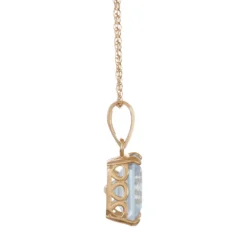 Designs By Gioelli 10k Gold Lab-Created Aquamarine Rectangle Pendant Necklace 6 Designs By Gioelli 10k Gold Lab-Created Aquamarine Rectangle Pendant Necklace -Designs By Gioelli Jewelry 3298083 ALT
