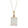 Designs By Gioelli 10k Gold Lab-Created Opal Rectangle Pendant Necklace 1 Designs By Gioelli 10k Gold Lab-Created Opal Rectangle Pendant Necklace -Designs By Gioelli Jewelry 3298091