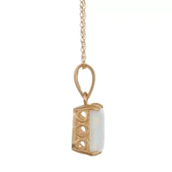 Designs By Gioelli 10k Gold Lab-Created Opal Rectangle Pendant Necklace -Designs By Gioelli Jewelry 3298091 ALT