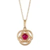 Designs By Gioelli 10k Gold Lab-Created Ruby Knot Pendant Necklace 1 Designs By Gioelli 10k Gold Lab-Created Ruby Knot Pendant Necklace -Designs By Gioelli Jewelry 3298136