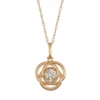 Designs By Gioelli 10k Gold Lab-Created White Sapphire Knot Pendant Necklace -Designs By Gioelli Jewelry 3298155