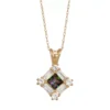 Designs By Gioelli 10k Gold Mystic Topaz & Lab-Created White Sapphire Pendant Necklace -Designs By Gioelli Jewelry 3298186
