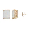 Designs By Gioelli 10k Gold Lab-Created Opal Rectangle Stud Earrings -Designs By Gioelli Jewelry 3298341