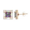 Designs By Gioelli 10k Gold Mystic Topaz & Lab-Created White Sapphire Square Stud Earrings -Designs By Gioelli Jewelry 3298390