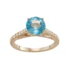Designs By Gioelli 10k Gold Swiss Blue Topaz & Lab-Created White Sapphire Ring -Designs By Gioelli Jewelry 3298751