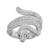Designs By Gioelli Sterling Silver Cubic Zirconia Snake Ring -Designs By Gioelli Jewelry 3482280