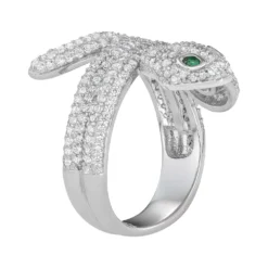 Designs By Gioelli Sterling Silver Cubic Zirconia Snake Ring 5 Designs By Gioelli Sterling Silver Cubic Zirconia Snake Ring -Designs By Gioelli Jewelry 3482280 ALT