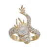 Designs By Gioelli 14k Gold Over Silver Cubic Zirconia Dragon Ring -Designs By Gioelli Jewelry 3482283