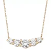 Designs By Gioelli 10k Gold Cubic Zirconia 5-Stone Necklace -Designs By Gioelli Jewelry 3669608