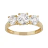 Designs By Gioelli 10k Gold 3-Stone Ring
