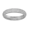 Designs By Gioelli 10k Gold Cubic Zirconia Pave Band -Designs By Gioelli Jewelry 3702943 White