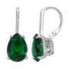 Designs By Gioelli Sterling Silver Simulated Gemstone Teardrop Leverback Earrings 2 Designs By Gioelli Sterling Silver Simulated Gemstone Teardrop Leverback Earrings -Designs By Gioelli Jewelry 3714864 Simulated Emerald