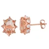 Designs By Gioelli 10k Rose Gold Simulated Morganite & Lab-Created White Sapphire Oval Stud Earrings 2 Designs By Gioelli 10k Rose Gold Simulated Morganite & Lab-Created White Sapphire Oval Stud Earrings -Designs By Gioelli Jewelry 3749072