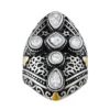 Designs By Gioelli Two Tone Sterling Silver Faceted Stone & Filigree Cross Ring 2 Designs By Gioelli Two Tone Sterling Silver Faceted Stone & Filigree Cross Ring -Designs By Gioelli Jewelry 3792016