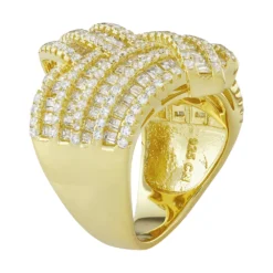 Designs By Gioelli Sterling Silver Cubic Zirconia Basketweave Ring 5 Designs By Gioelli Sterling Silver Cubic Zirconia Basketweave Ring -Designs By Gioelli Jewelry 3859933 ALT