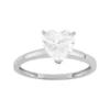 Designs By Gioelli 14k Gold Cubic Zirconia Solitaire Ring -Designs By Gioelli Jewelry 3876010 White