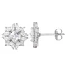Designs By Gioelli 10k White Gold Gemstone & Lab-Created White Sapphire Stud Earrings -Designs By Gioelli Jewelry 3876103 Created White Sapphire