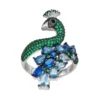 Designs By Gioelli Sterling Silver Cubic Zirconia Peacock Ring -Designs By Gioelli Jewelry 3927800