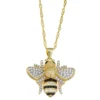 Designs By Gioelli 14k Gold Over Silver Lab-Created White Sapphire Bee Pendant Necklace 1 Designs By Gioelli 14k Gold Over Silver Lab-Created White Sapphire Bee Pendant Necklace -Designs By Gioelli Jewelry 4515354
