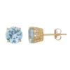 Designs By Gioelli 10k Gold Lab-Created Aquamarine & Diamond Stud Earrings 2 Designs By Gioelli 10k Gold Lab-Created Aquamarine & Diamond Stud Earrings -Designs By Gioelli Jewelry 4636775