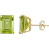 Designs By Gioelli 10k Gold Peridot Emerald Cut Solitaire Stud Earrings 2 Designs By Gioelli 10k Gold Peridot Emerald Cut Solitaire Stud Earrings -Designs By Gioelli Jewelry 4636777