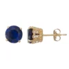Designs By Gioelli 10k Gold Lab-Created Sapphire & Diamond Stud Earrings 2 Designs By Gioelli 10k Gold Lab-Created Sapphire & Diamond Stud Earrings -Designs By Gioelli Jewelry 4636785
