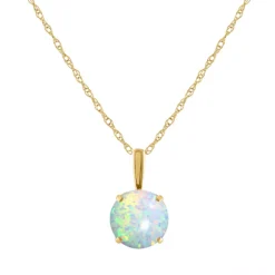 Designs By Gioelli 10k Gold Gemstone Solitaire Pendant Necklace