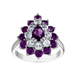 Designs By Gioelli Sterling Silver Gemstone Ring